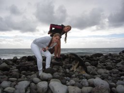 Visite de la petite cousine !